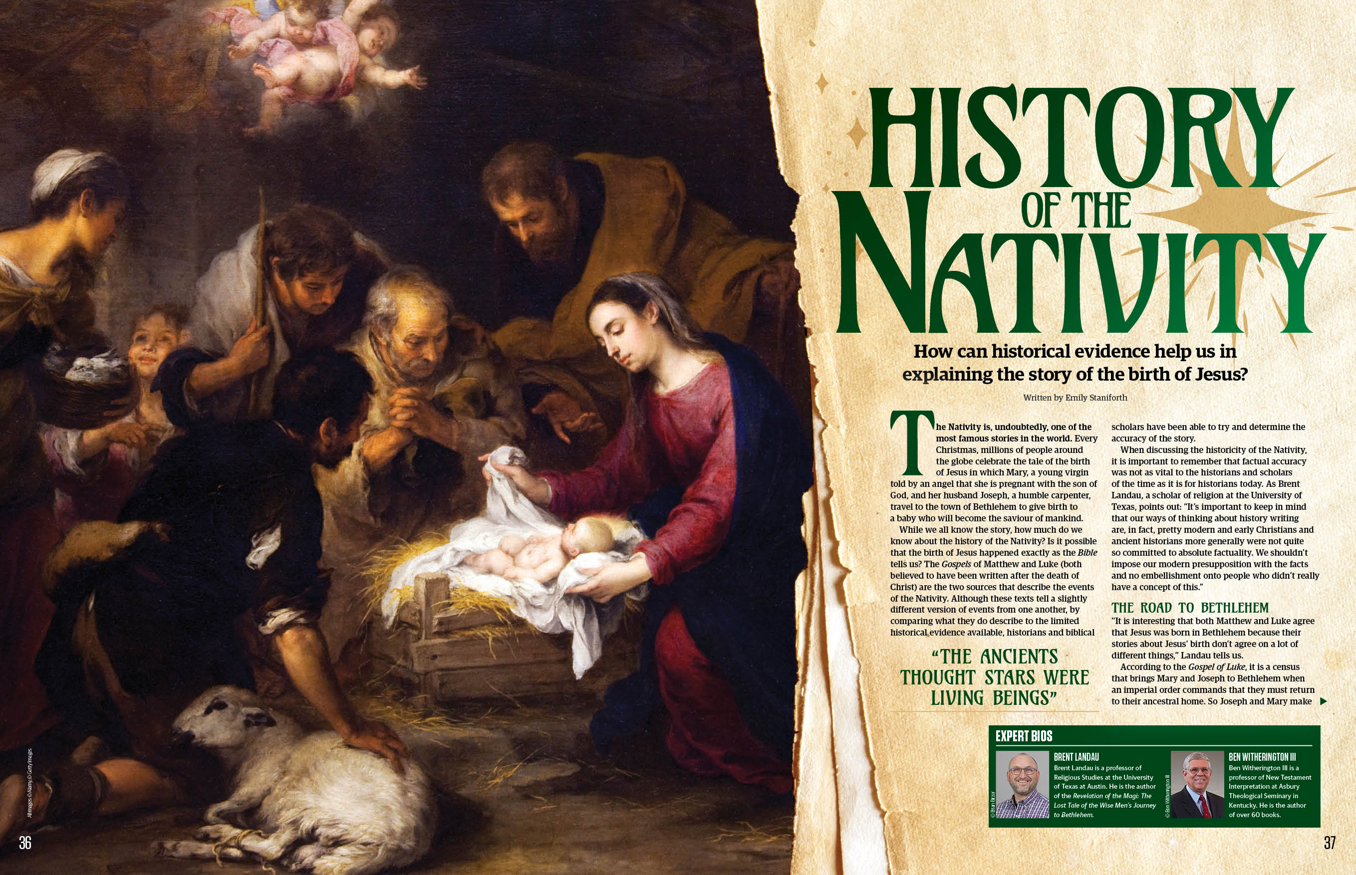 History of the Nativity feature spread, All About History 124
