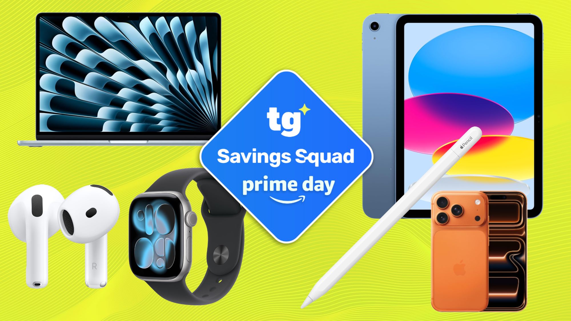 Prime Day apple deals including MacBook Air, AirPods, Apple Watch 11, iPad, Apple Pencil and iPhone 17 Pro Max
