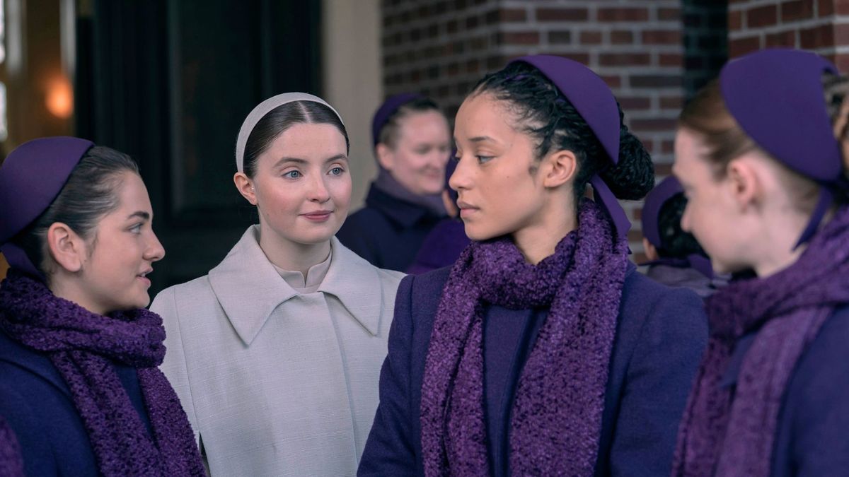 What is the release date for The Testaments episode 8 on Hulu and Disney+?