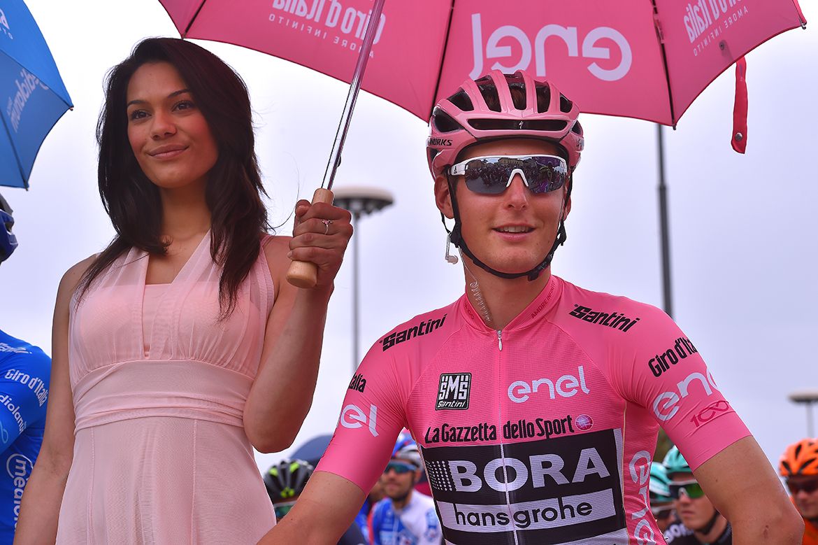 Lukas P&ouml;stlberger before the start of Giro d'Italia stage 2