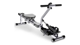 What are the different rowing machine types? image shows a hydraulic rowing machine