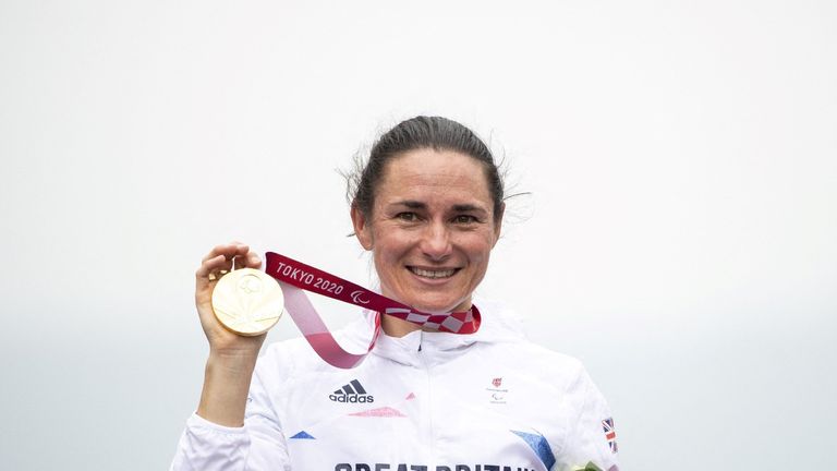 Dame Sarah Storey claimed the incredible title at the 2020 Tokyo Paralympics yesterday