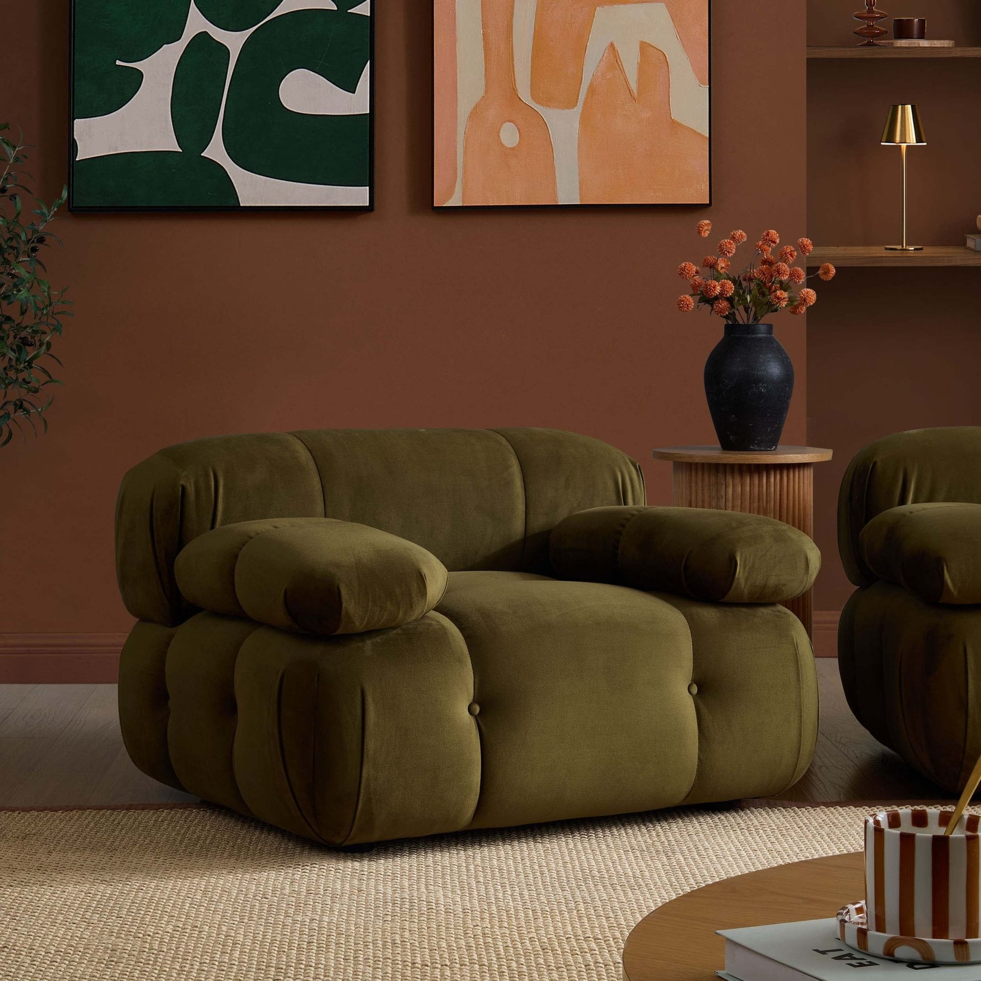 Bondi Armchair - Rich Green