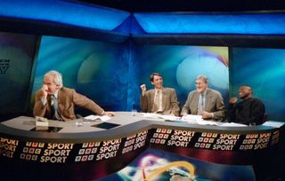 Des Lynam and the Match of the Day team