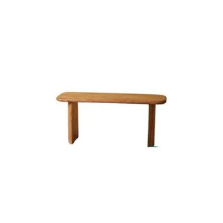 Wood Rounded Corner Bench