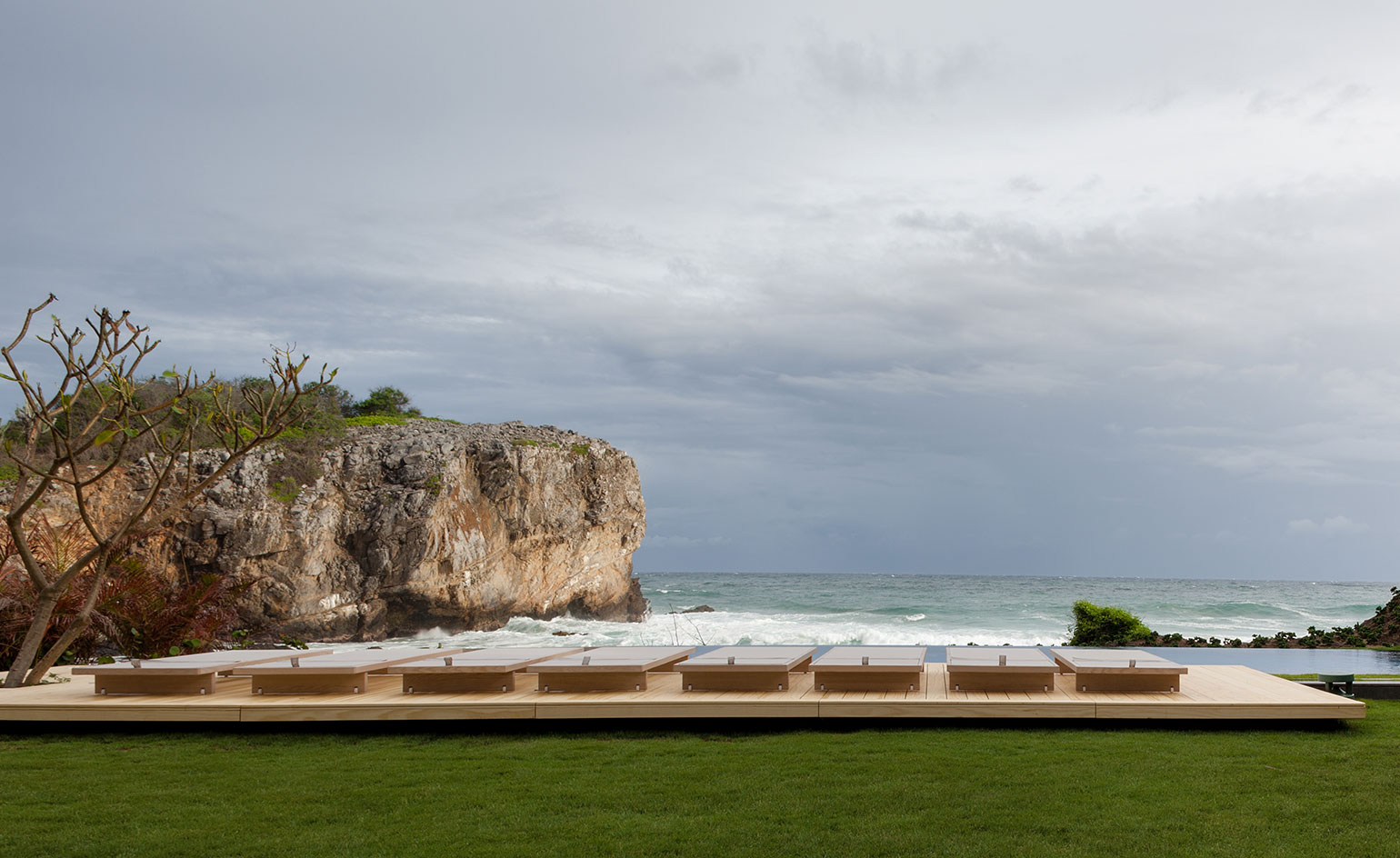 The ocean views from the coastal mexican home