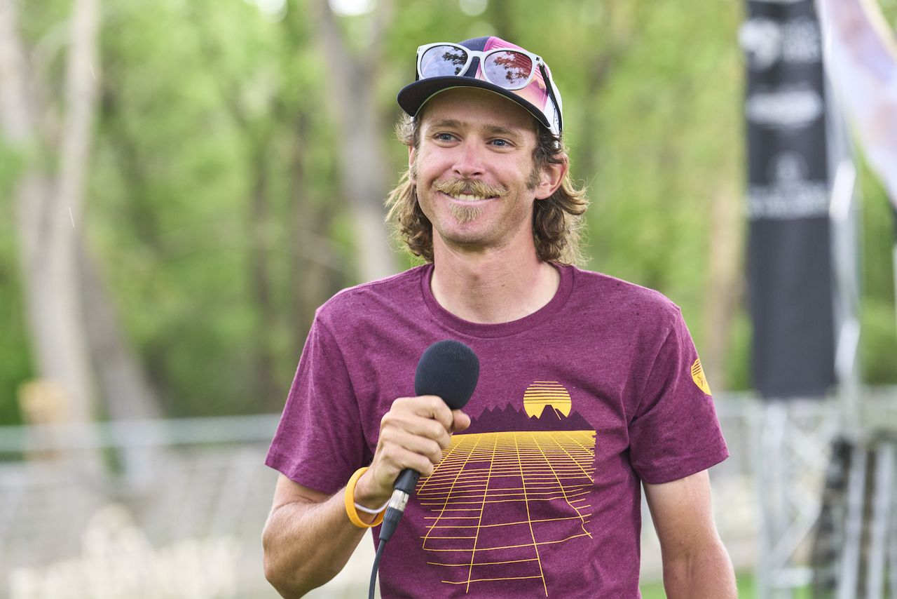 Race organiser Peter Stetina at his Carson City, Nevada gravel event