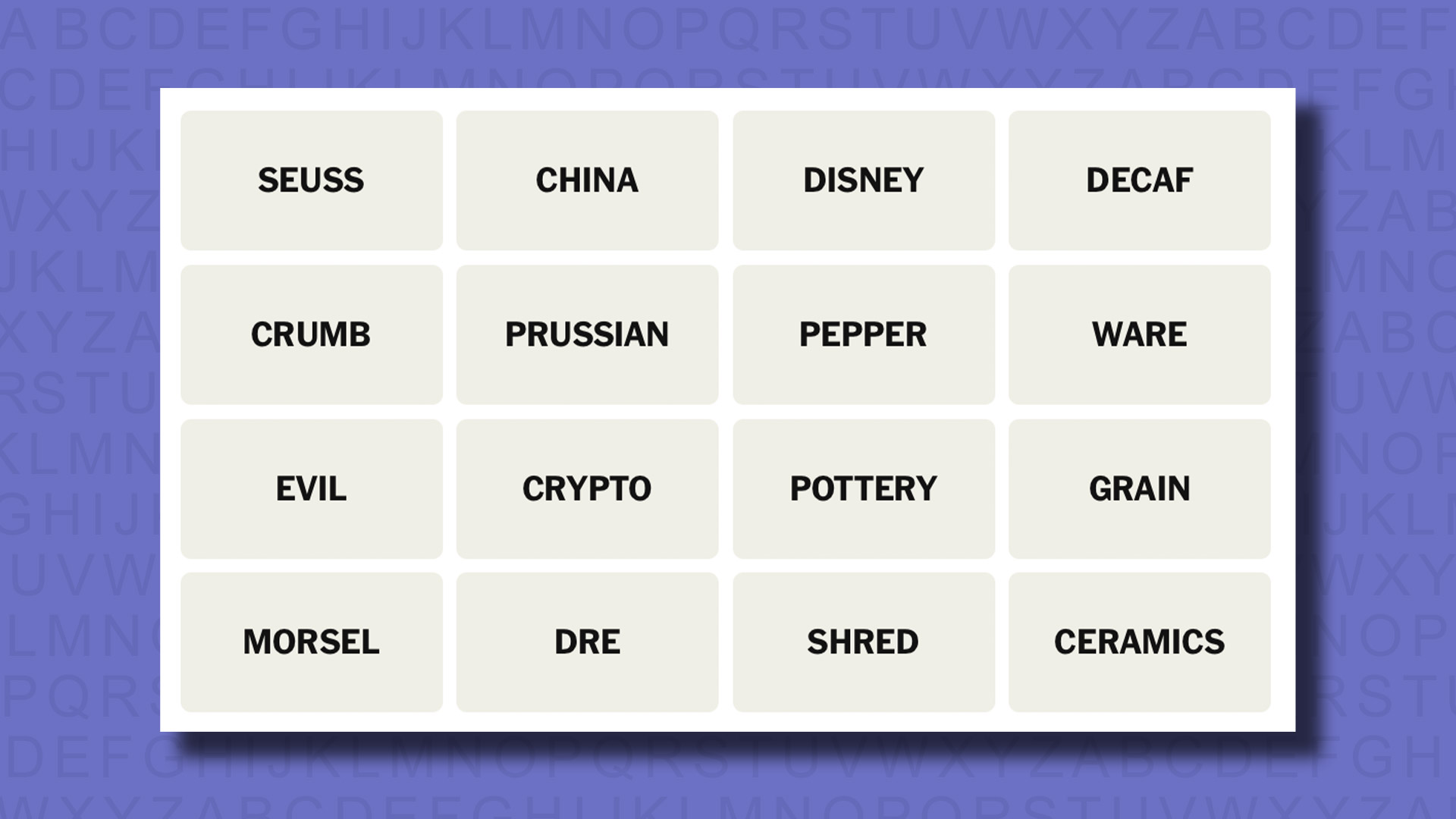 NYT Connections hints for game 756 on a purple background