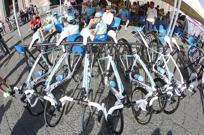 Astana's bikes are ready to carry the team into the Giro d'Italia