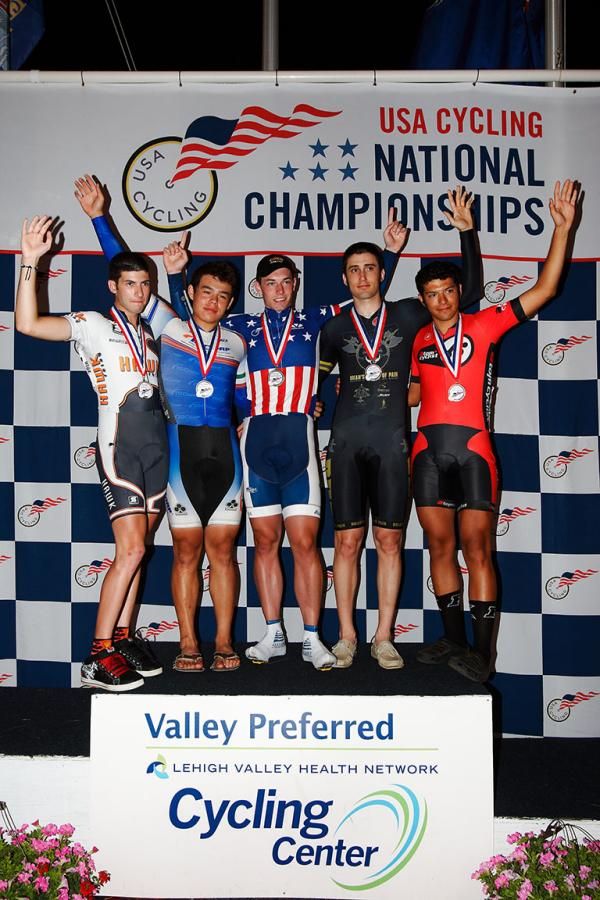 17-18 Mens Match Sprint Podium, Matt Baranoski Gold, others unknown- I don't have the info yet.