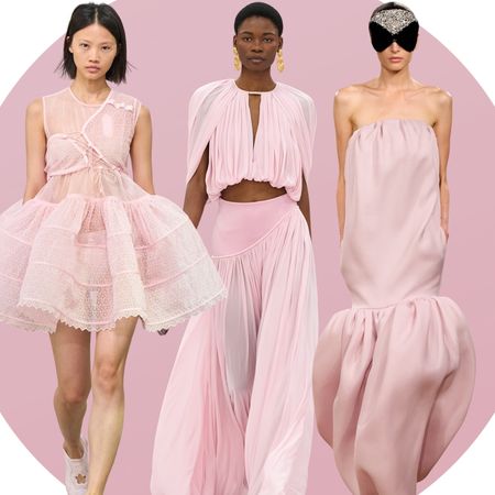 Blush pink looks from Cecilie Bahsen and Balenciaga