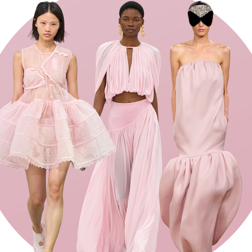 Blush pink looks from Cecilie Bahsen and Balenciaga