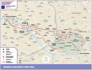 Paris Olympics time trial route