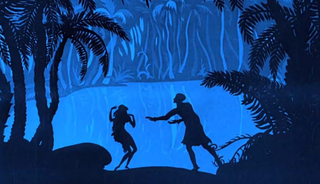 A still from the stop motion movie The Adventures of Prince Achmed