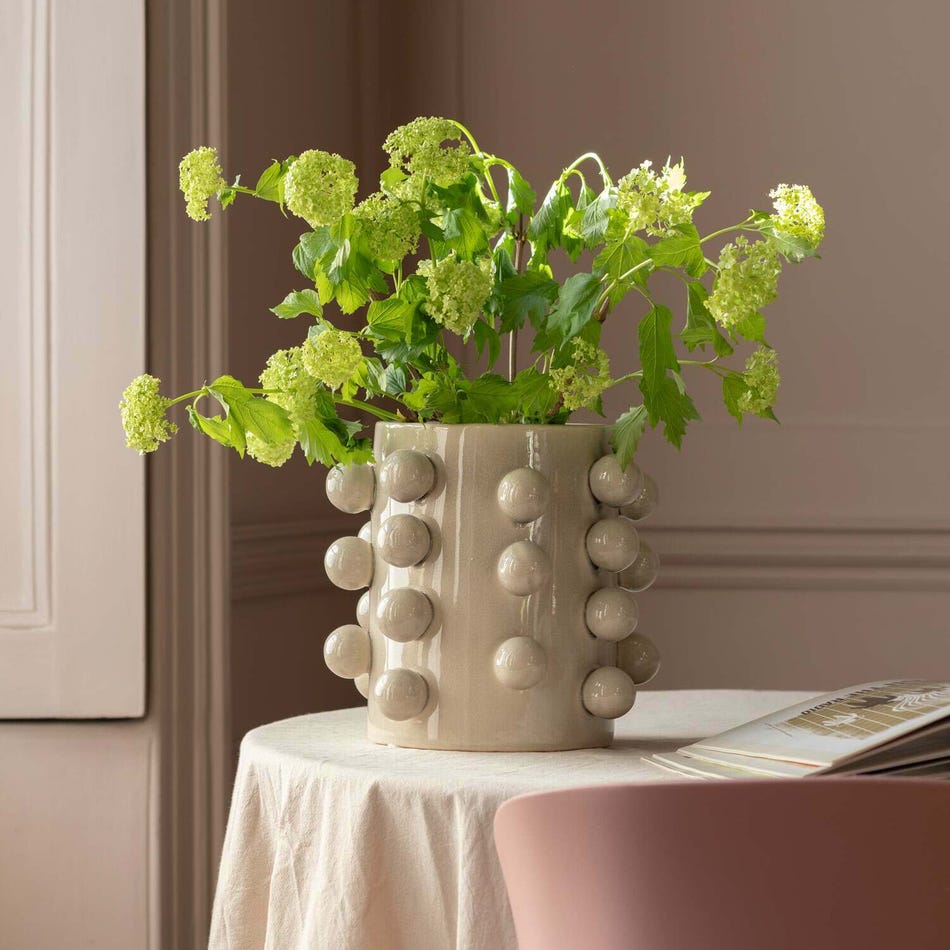 Graham &amp;amp; Green, Cream Bobble Vase