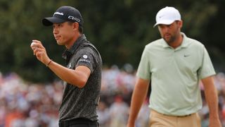 Collin Morikawa and Scottie Scheffler at the Tour Championship