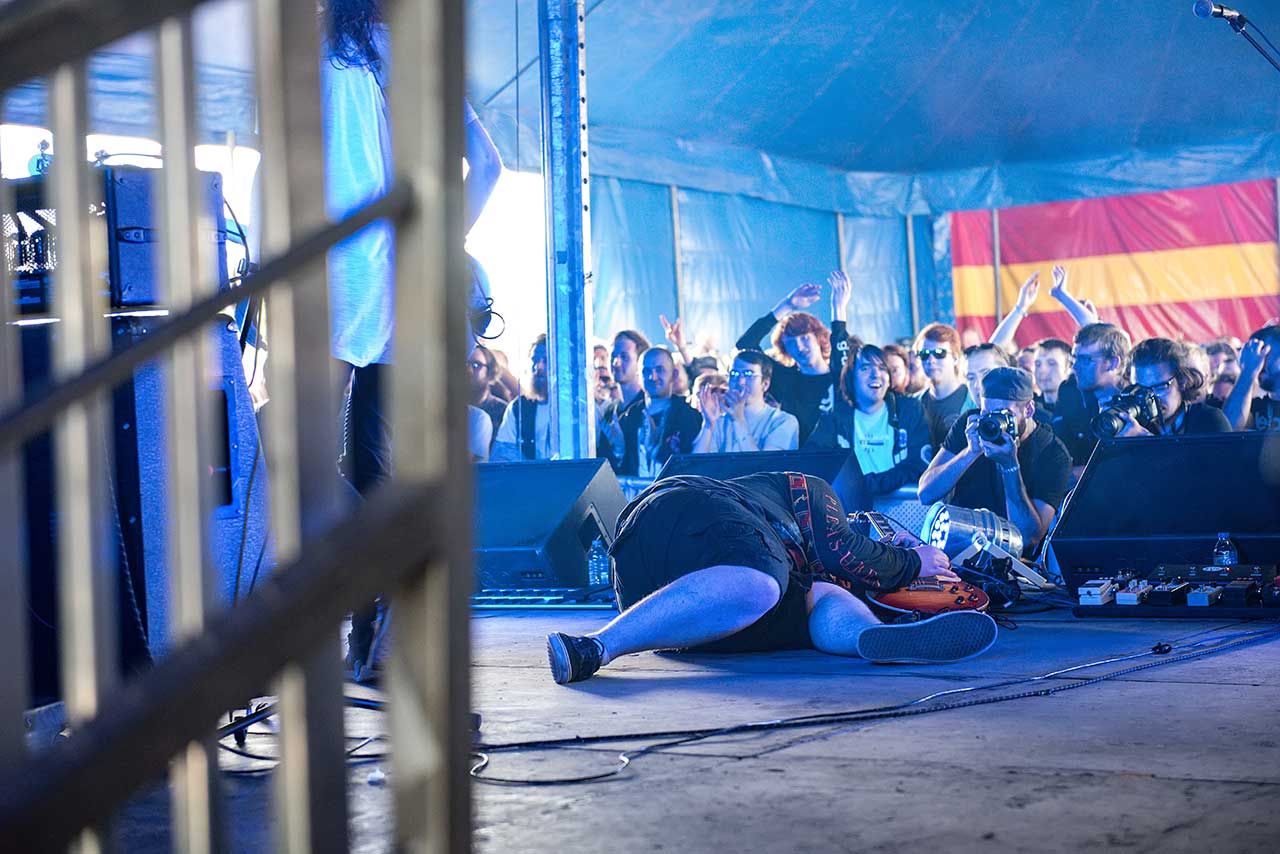 Conjurer performing live