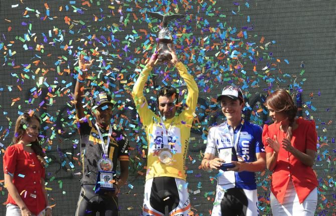 The final podium at the Tour de Langkawi