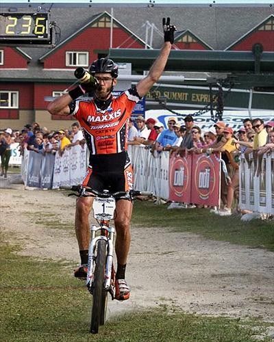 Celebrating his NORBA series win