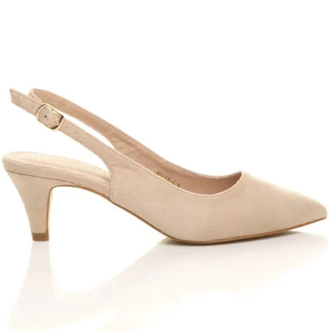 Ajvani Slingback Court Shoe Heels