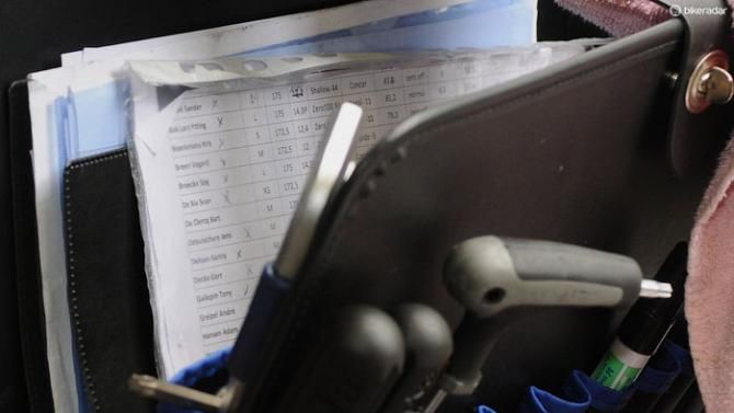 A Lotto-Belisol mechanic's bike setup bible