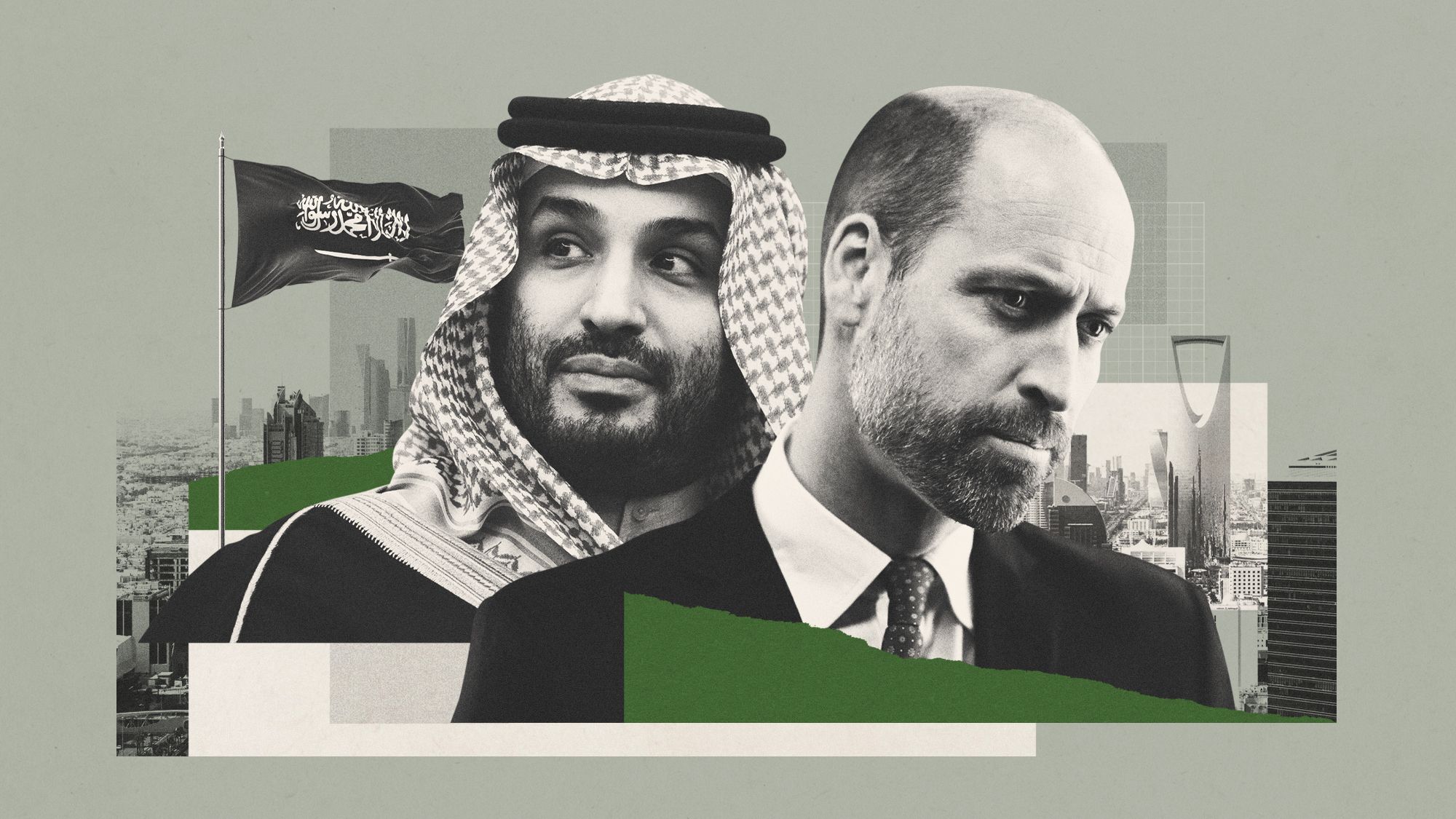 Why is Prince William in Saudi Arabia?