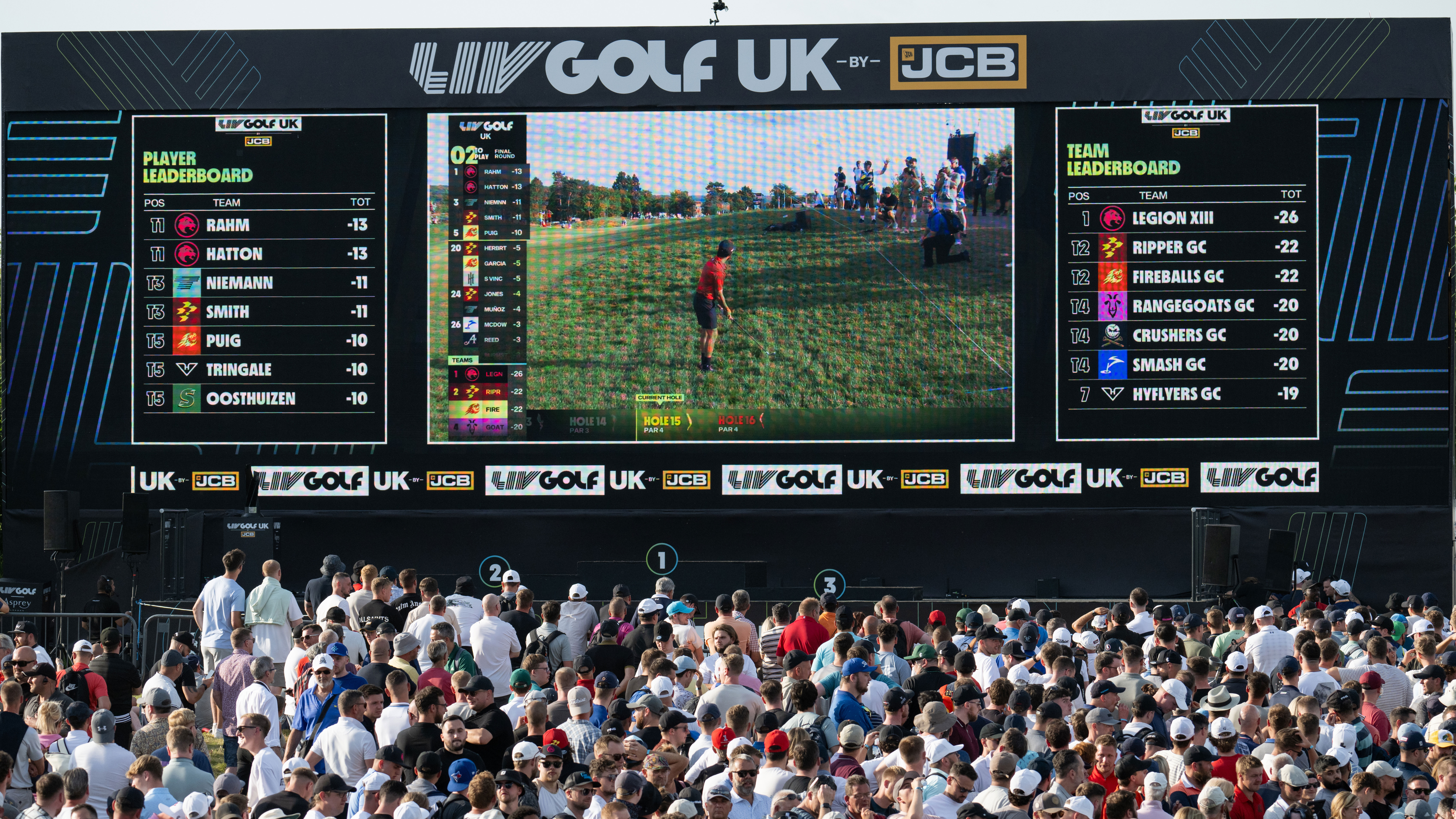 Photo of the LIV Golf UK event