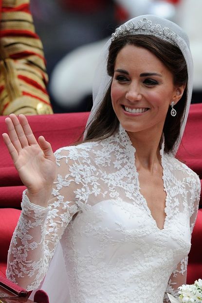 Kate did her own wedding makeup.