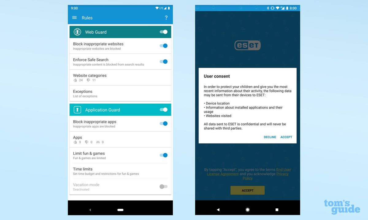 ESET Parental Control For Android Review | Tom's Guide