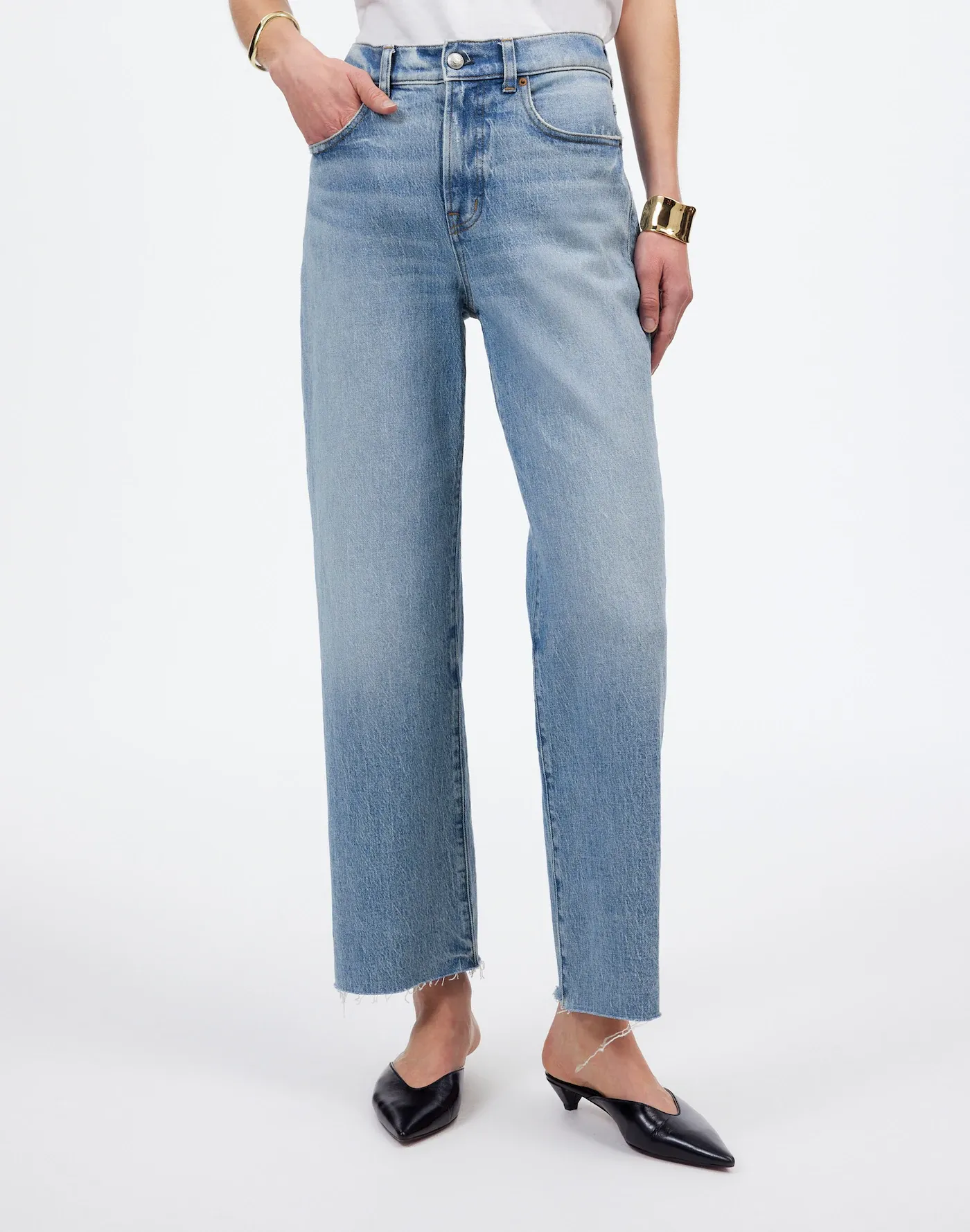 Madewell, The Perfect Vintage Wide-Leg Crop Jean