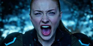 Sophie Turner's Jean Grey battling Apocalypse