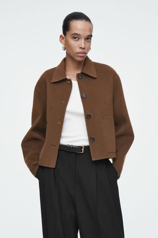 Boxy Double-Faced Wool Jacket