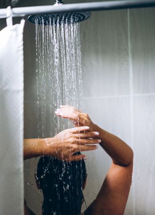 Woman in the shower