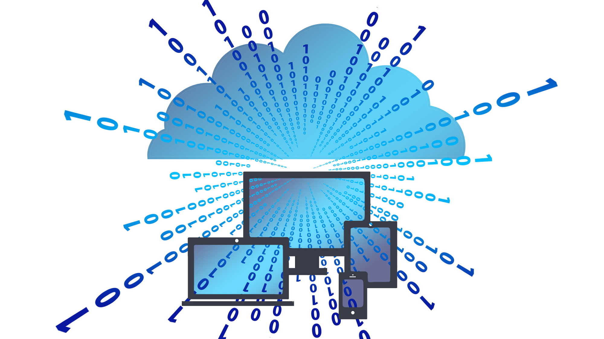 image depicting cloud and several computing devices