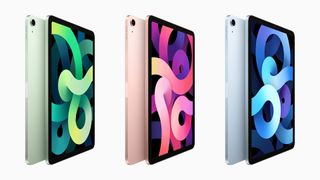 iPad Air 2020 in three colours