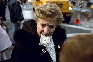 'Untitled ($10 bill in mouth),