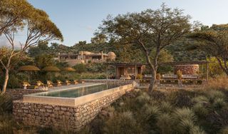 African hotel pool