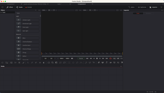 A screenshot of BlackMagic Fusion Studio 18 software on a laptop screen