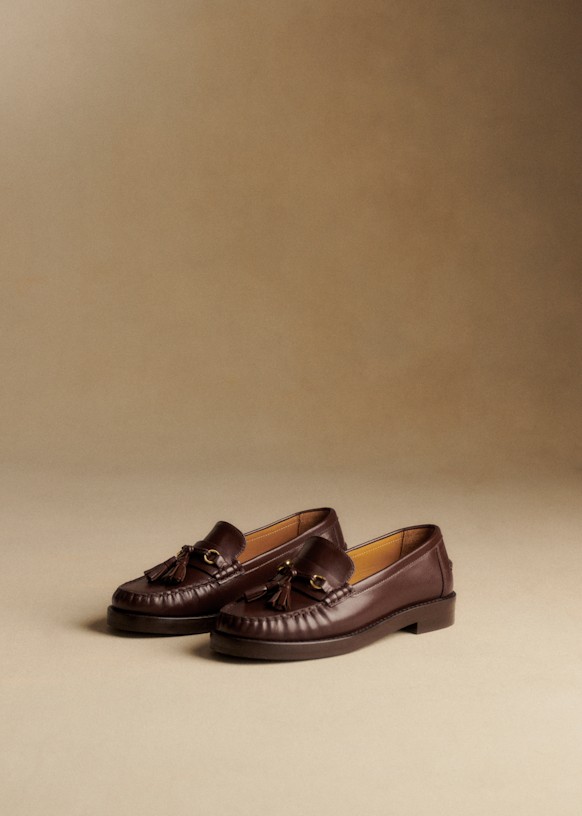 Darcie Loafers - Glossy Chocolate - Bovine Leather - S&amp;eacute;zane