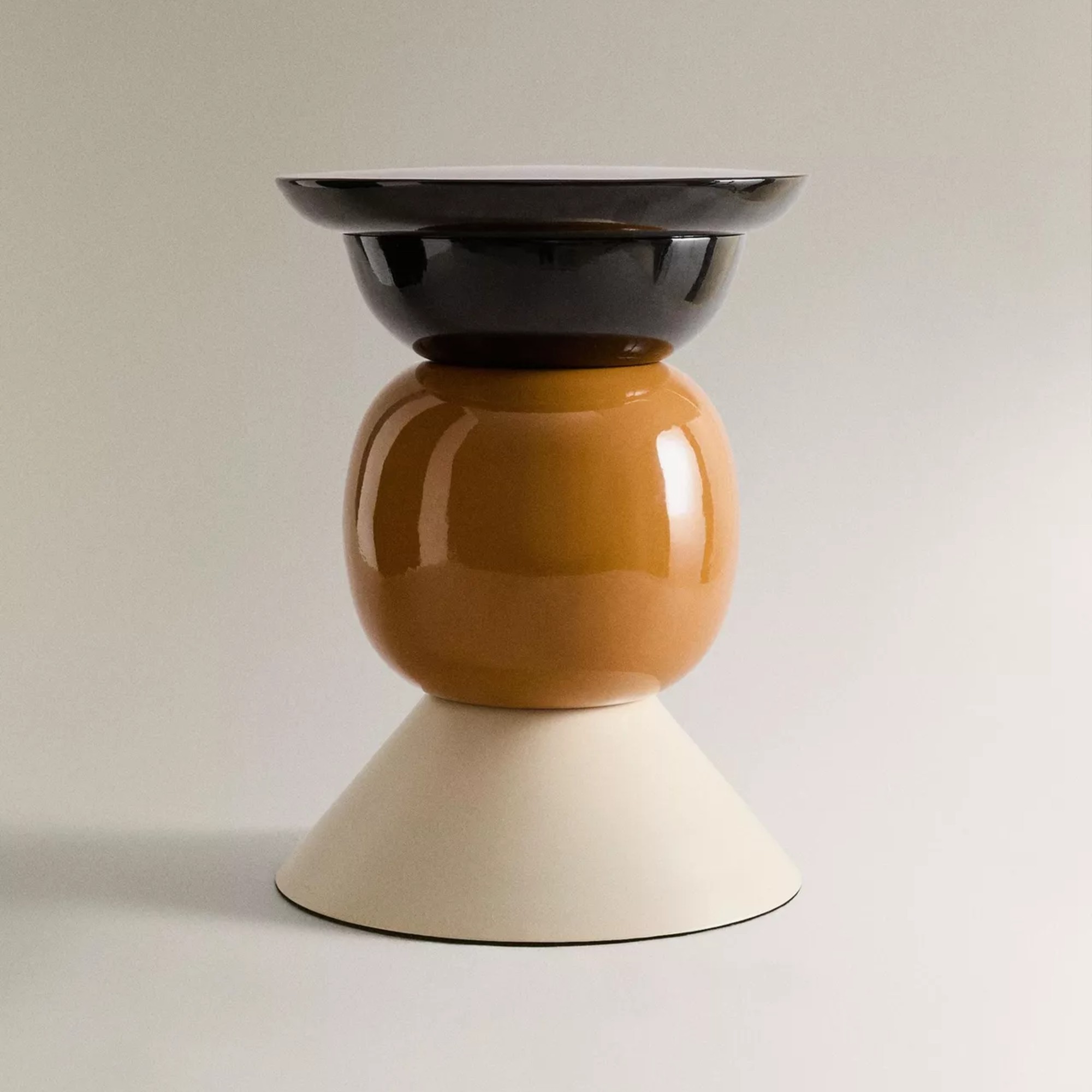 Zara Home x Collagerie SHINY AND MATTE SIDE TABLE