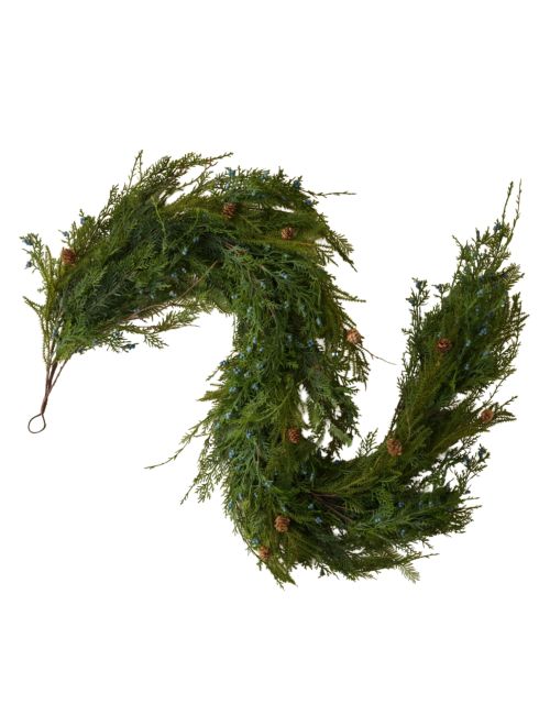 Real Touch Juniper Berry Pine Garland - 72"