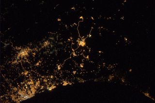 ESA astronaut Alexander Gerst posted this photo of Israel and Gaza on July 23, 2014, as seen from a window of the International Space Station.