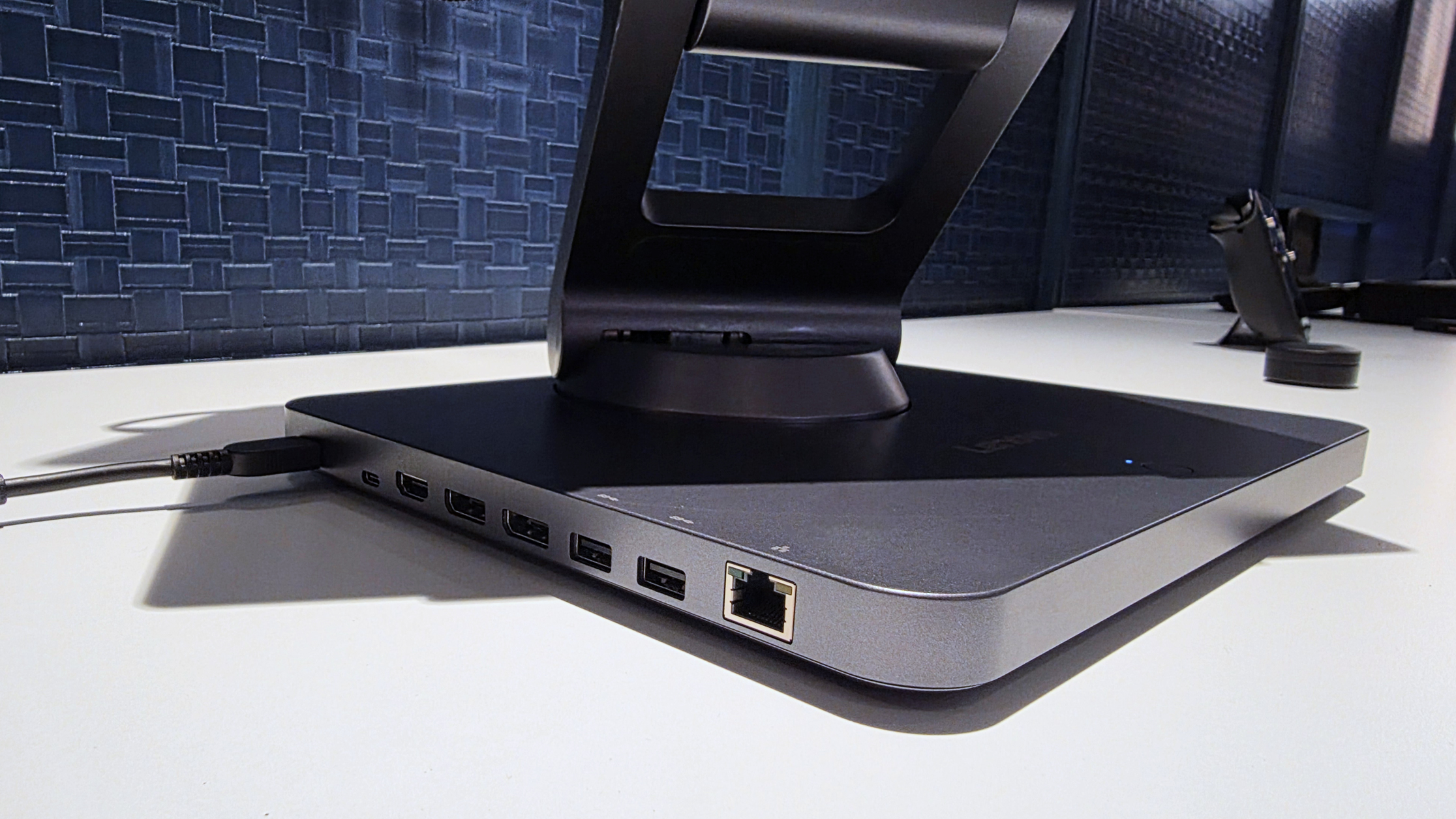 Images and photos of Lenovo's Smart Motion Concept, aka Project Ballet, a motorized and moving laptop stand, featured at IFA 2025 in Berlin, Germany.