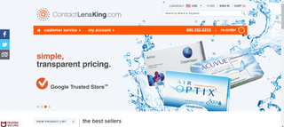 Contact Lens King Review - Homepage