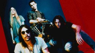 Monster Magnet posing for a photograph in 1995