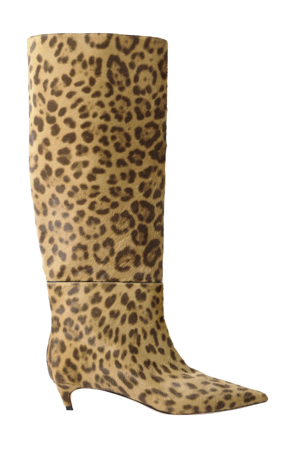 Maxima 35 Leopard-Print Calf Hair Knee Boots