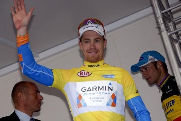 Winner of Franco-Belge overall Tyler Farrar (Garmin-Slipstream)