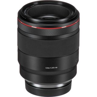 Canon RF 50mm f/1.2L USM lens on white background