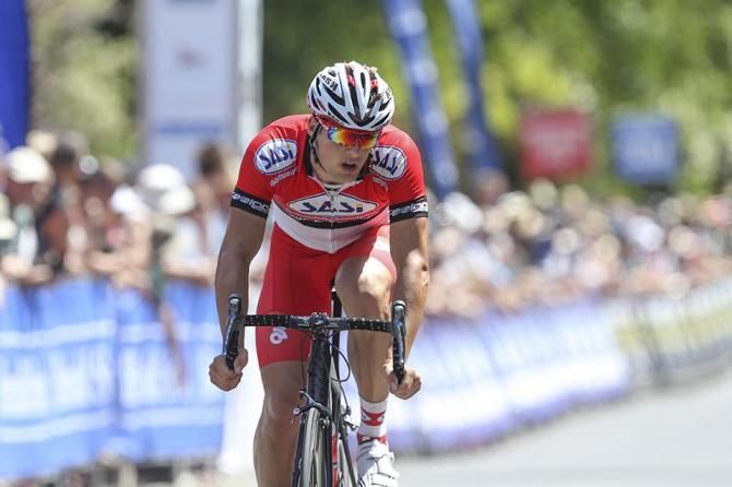 Luke Davison takes the win.
