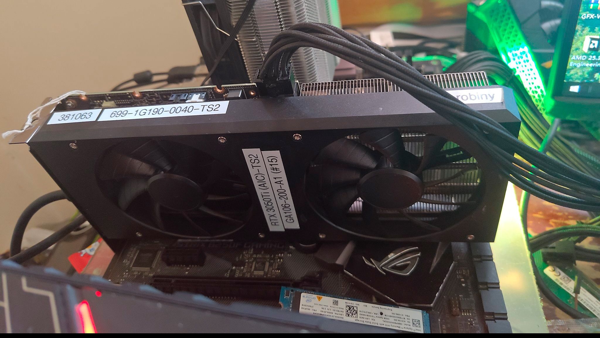 Unreleased RTX 3050 Ti engineering sample appears in photos and benchmarks — la GeForce RT